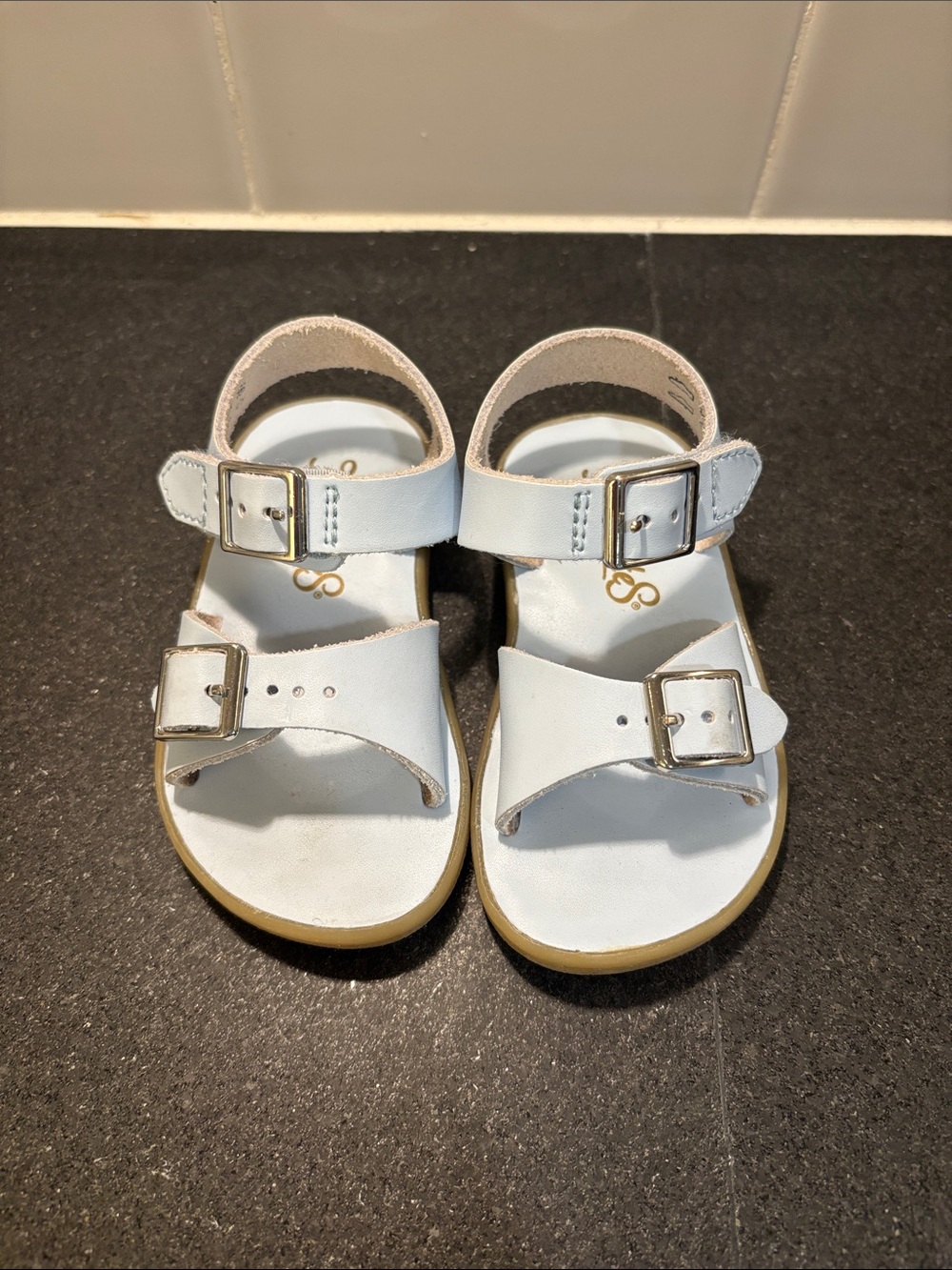 Kids light blue Buckle Sandals - Classic Adjustable Straps